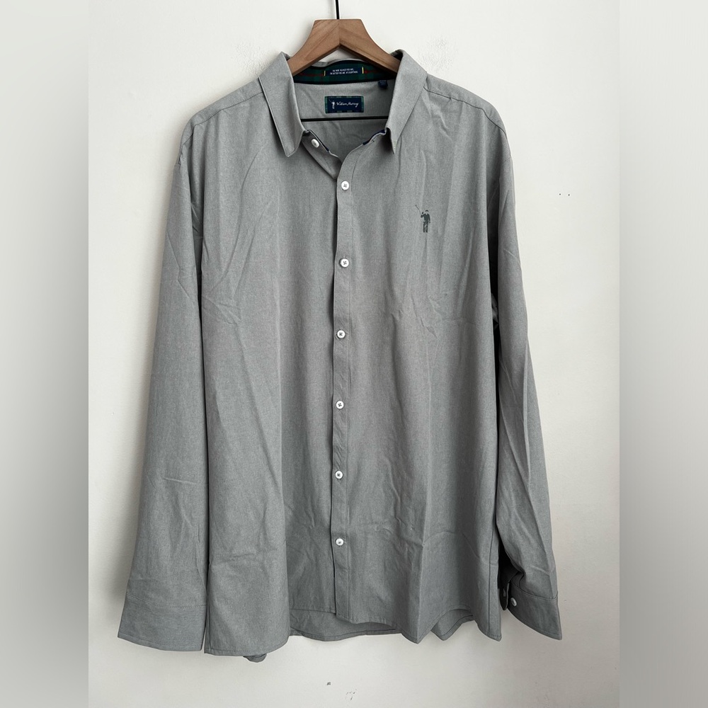 NWOT William Murray Shirt Men XXL Classic Golf Stretch Button Down long sleeve